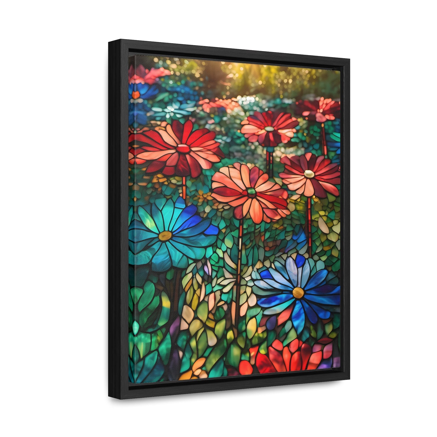 Stained glass garden Gallery Canvas Wraps, Vertical Frame