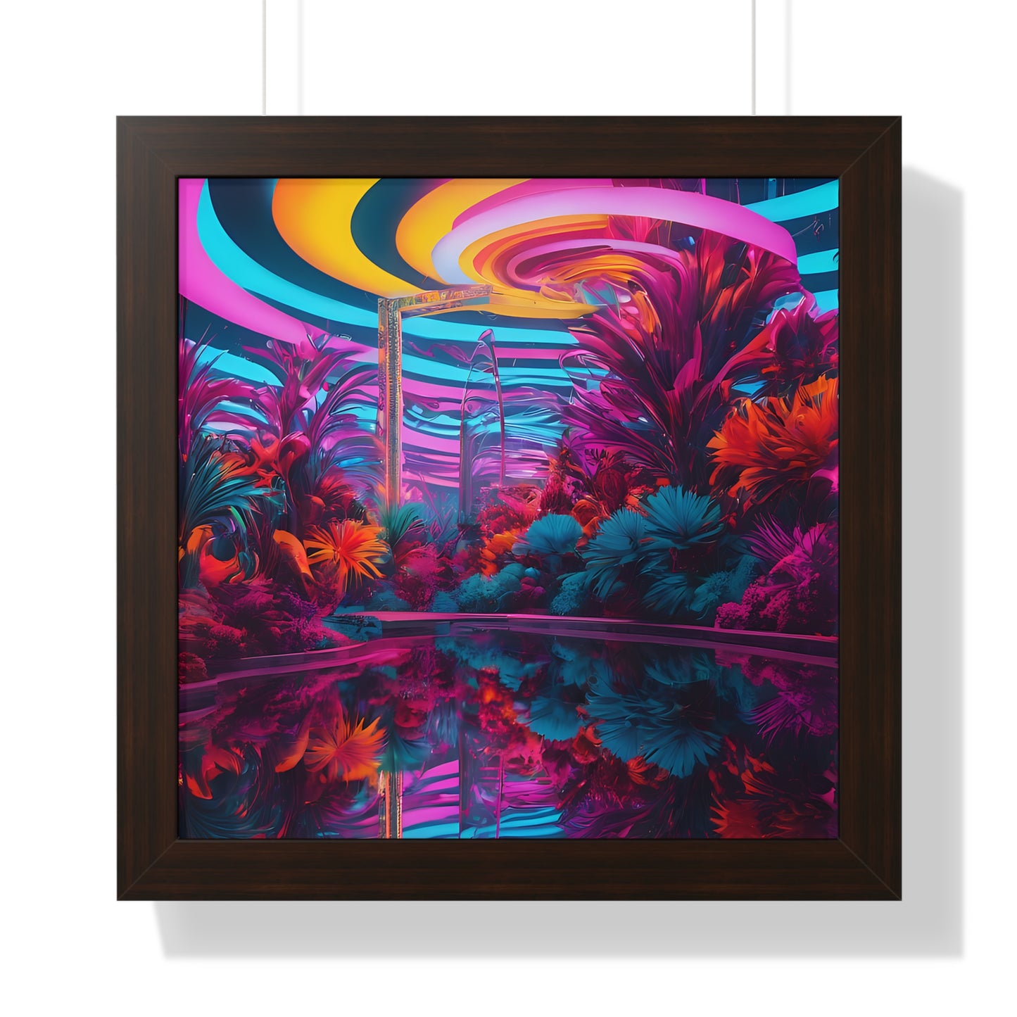 Psychedelic lobby Framed Vertical Poster