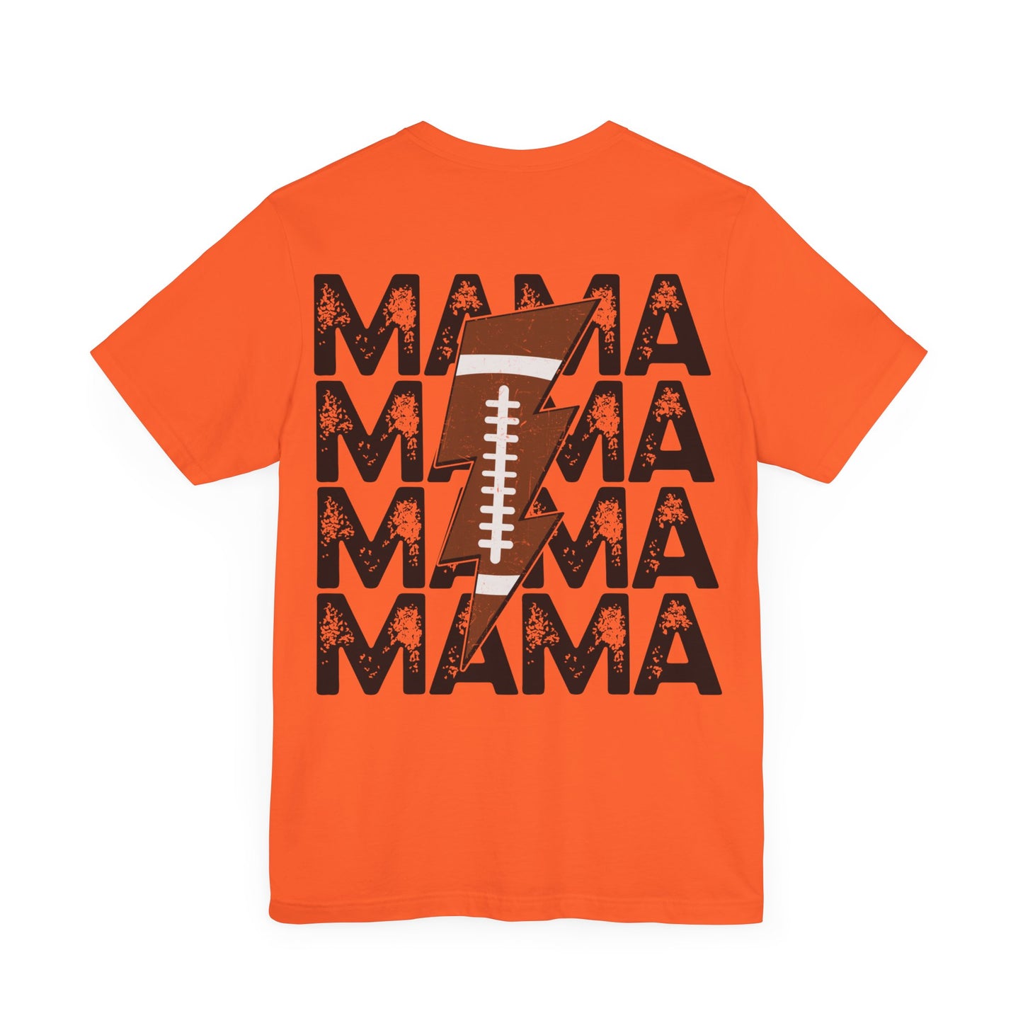 Distressed football mama Unisex Jersey Short Sleeve Tee