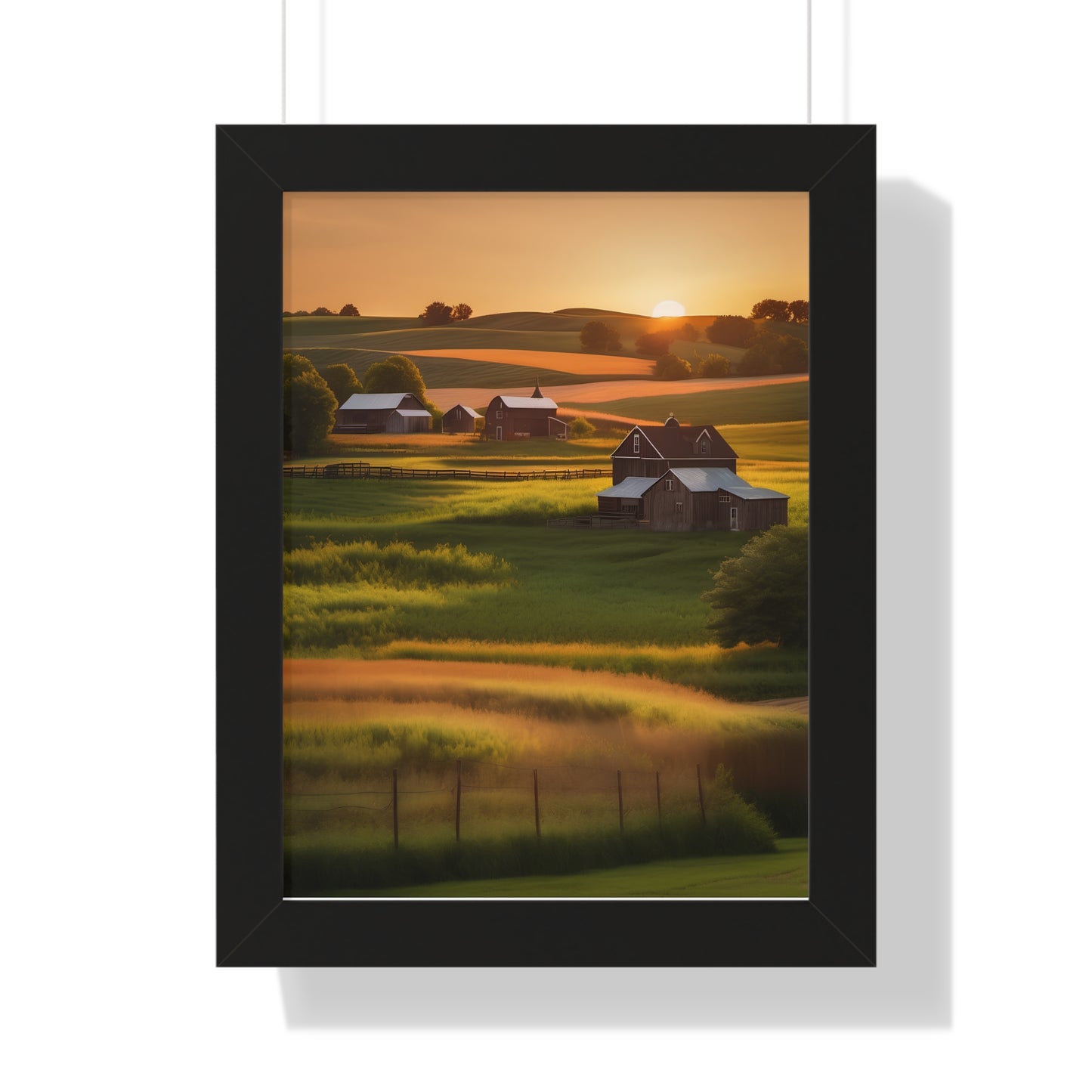 Farmhouse framed poster