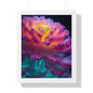 Smokey Peony Framed Vertical Poster