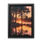 Lake sunset Gallery Canvas Wraps, Vertical Frame