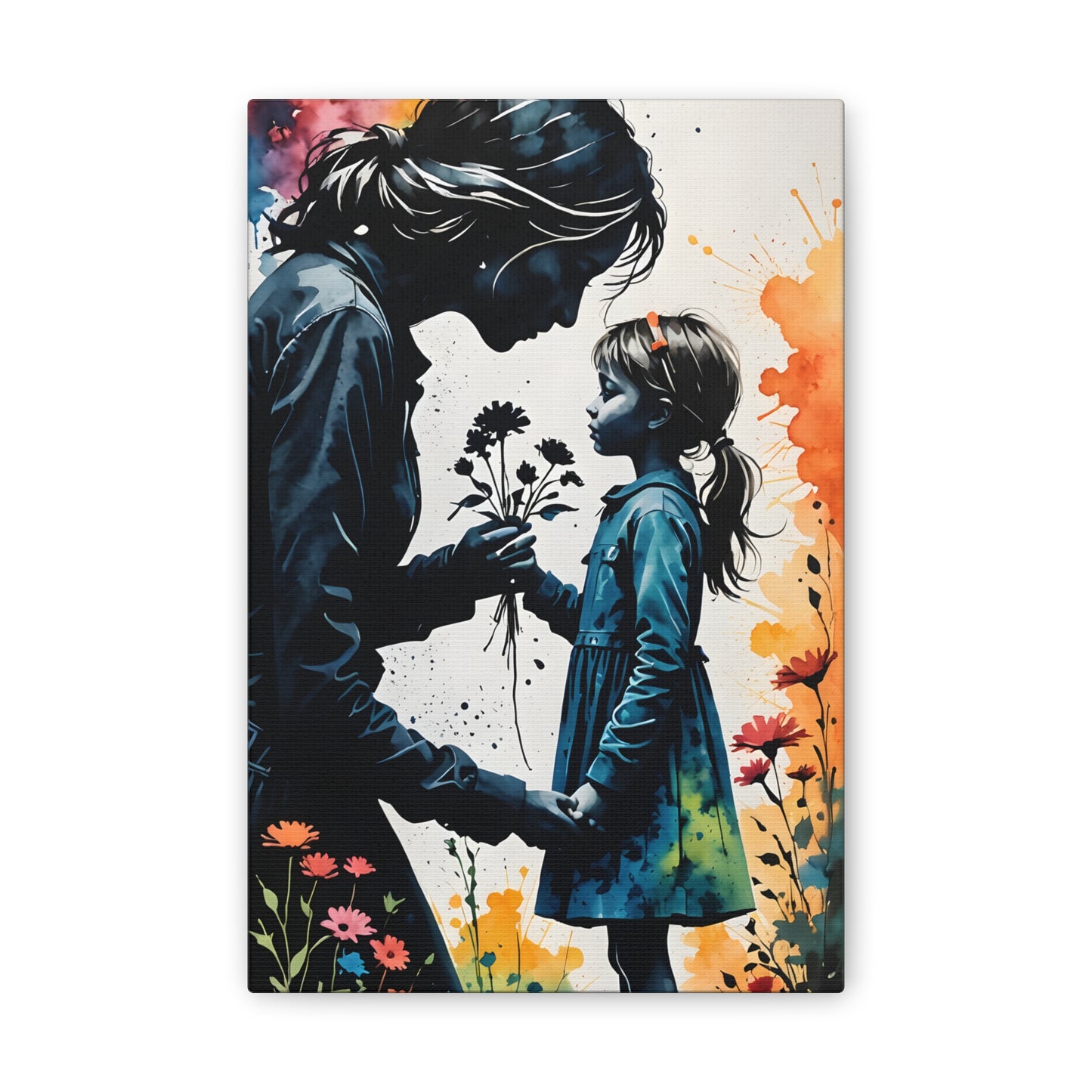 Stop and smell the flowers M&D1 Canvas Stretched, 0.75"