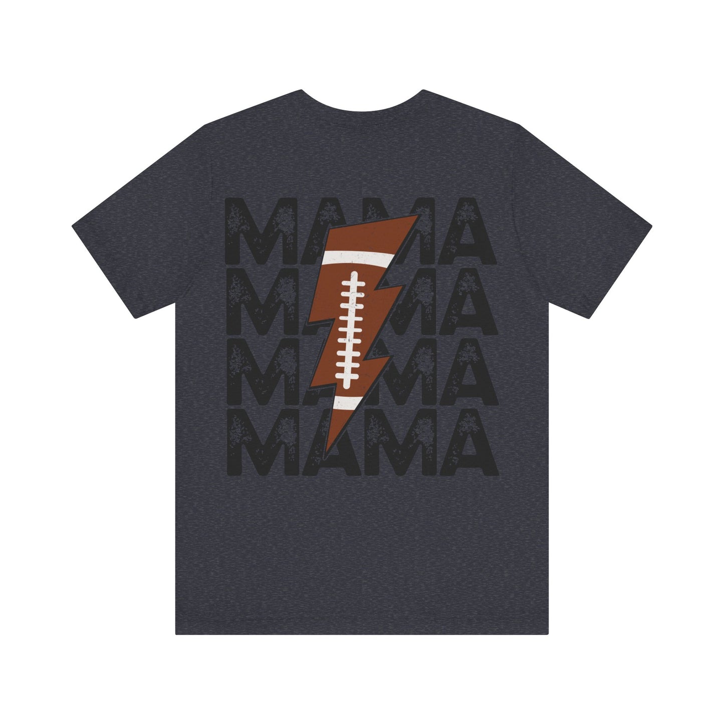 Distressed football mama Unisex Jersey Short Sleeve Tee