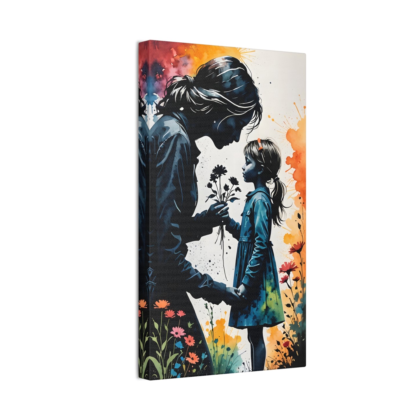 Stop and smell the flowers M&D1 Canvas Stretched, 0.75"