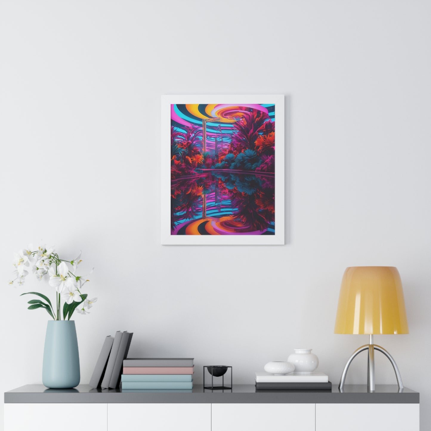 Psychedelic lobby Framed Vertical Poster