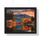 Scenic mountain view Framed Horizontal Poster