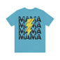 Distressed Softball mama Unisex Jersey Short Sleeve Tee