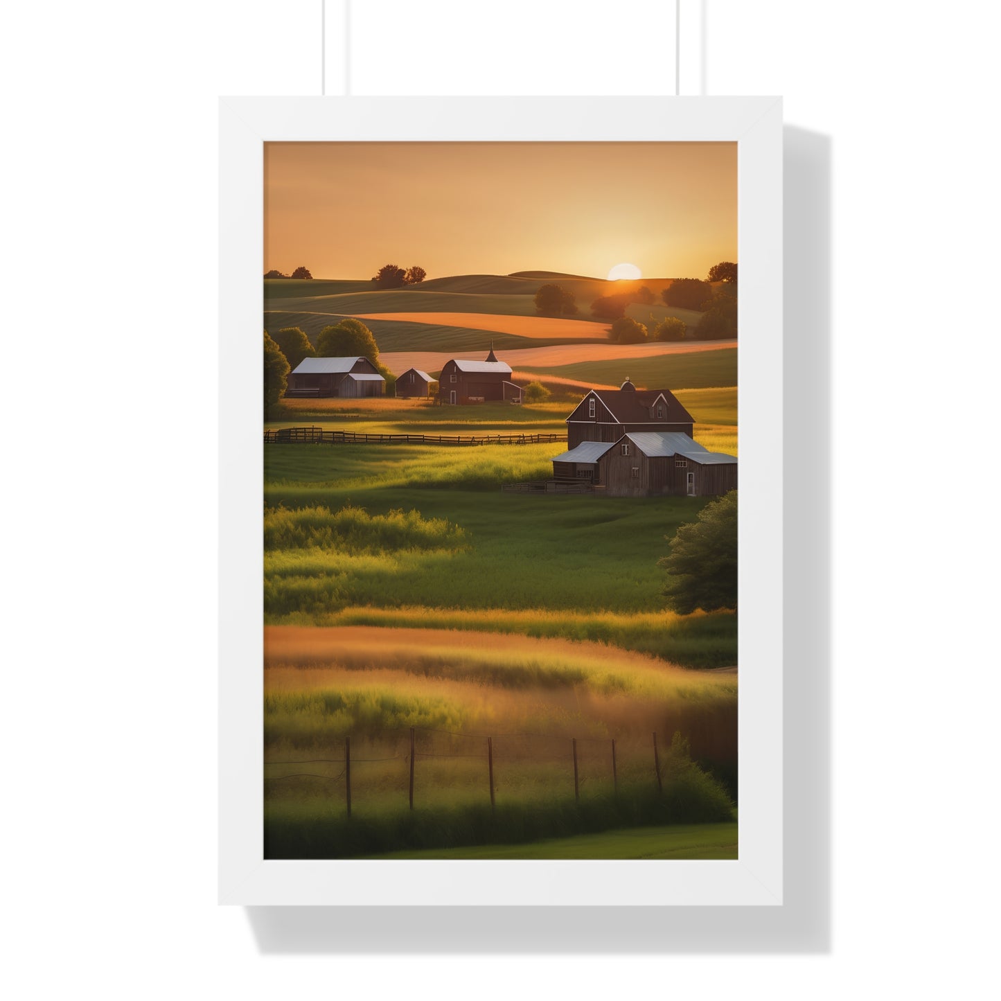 Farmhouse framed poster