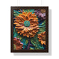 Pallet knife flowers Matte Vertical Posters