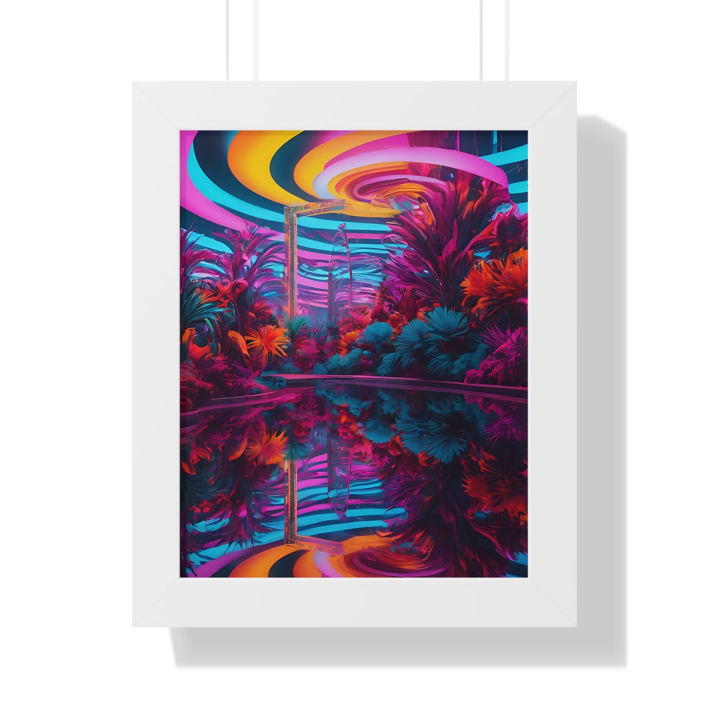 Psychedelic lobby Framed Vertical Poster