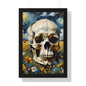 Starry night skull Framed Vertical Poster