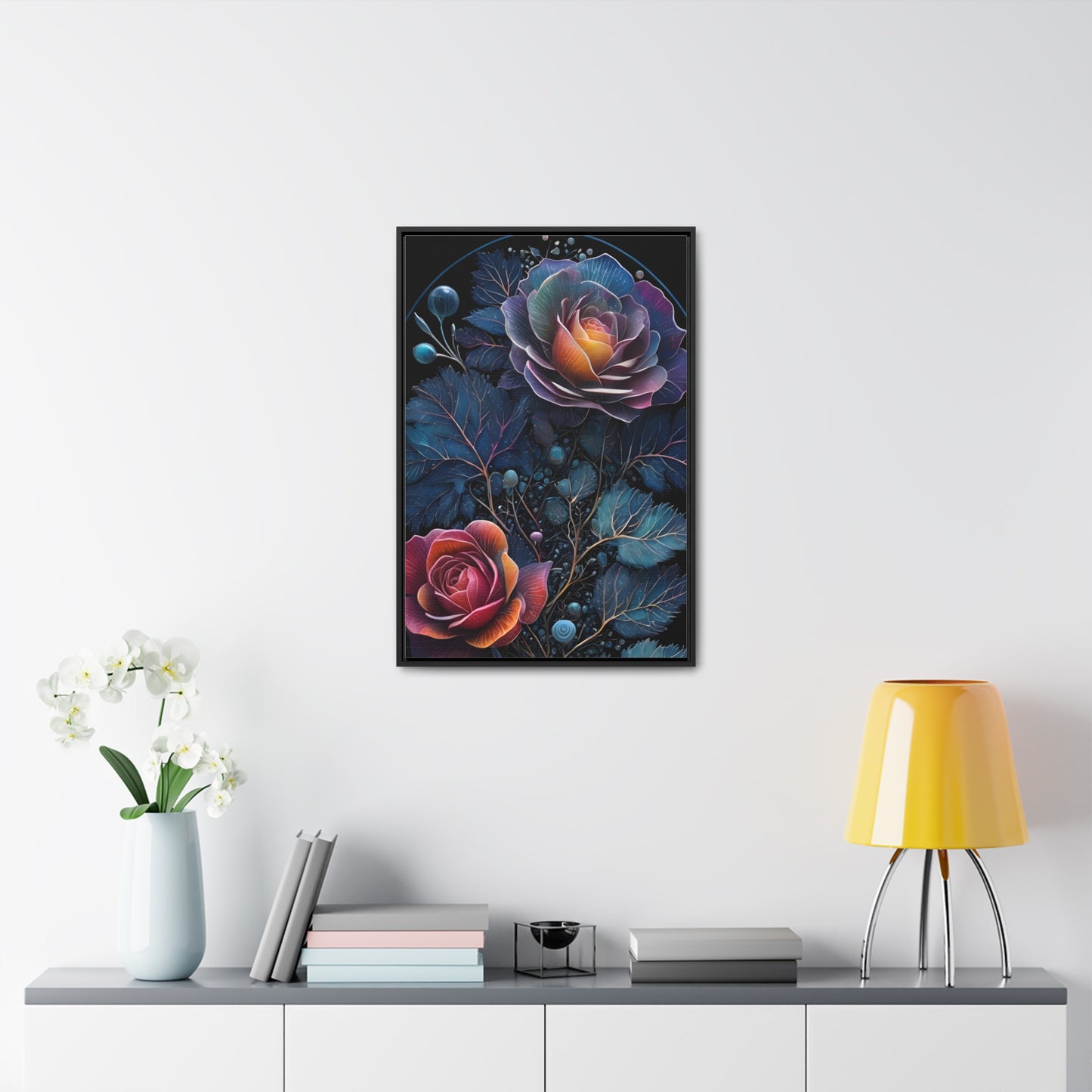 Rosey escapes Gallery Canvas Wraps, Vertical Frame