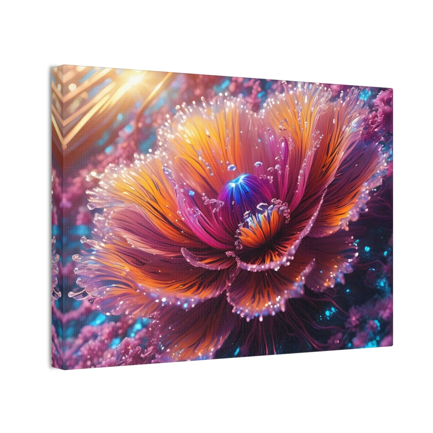 Fiber optic flower 3 Canvas Stretched, 0.75"