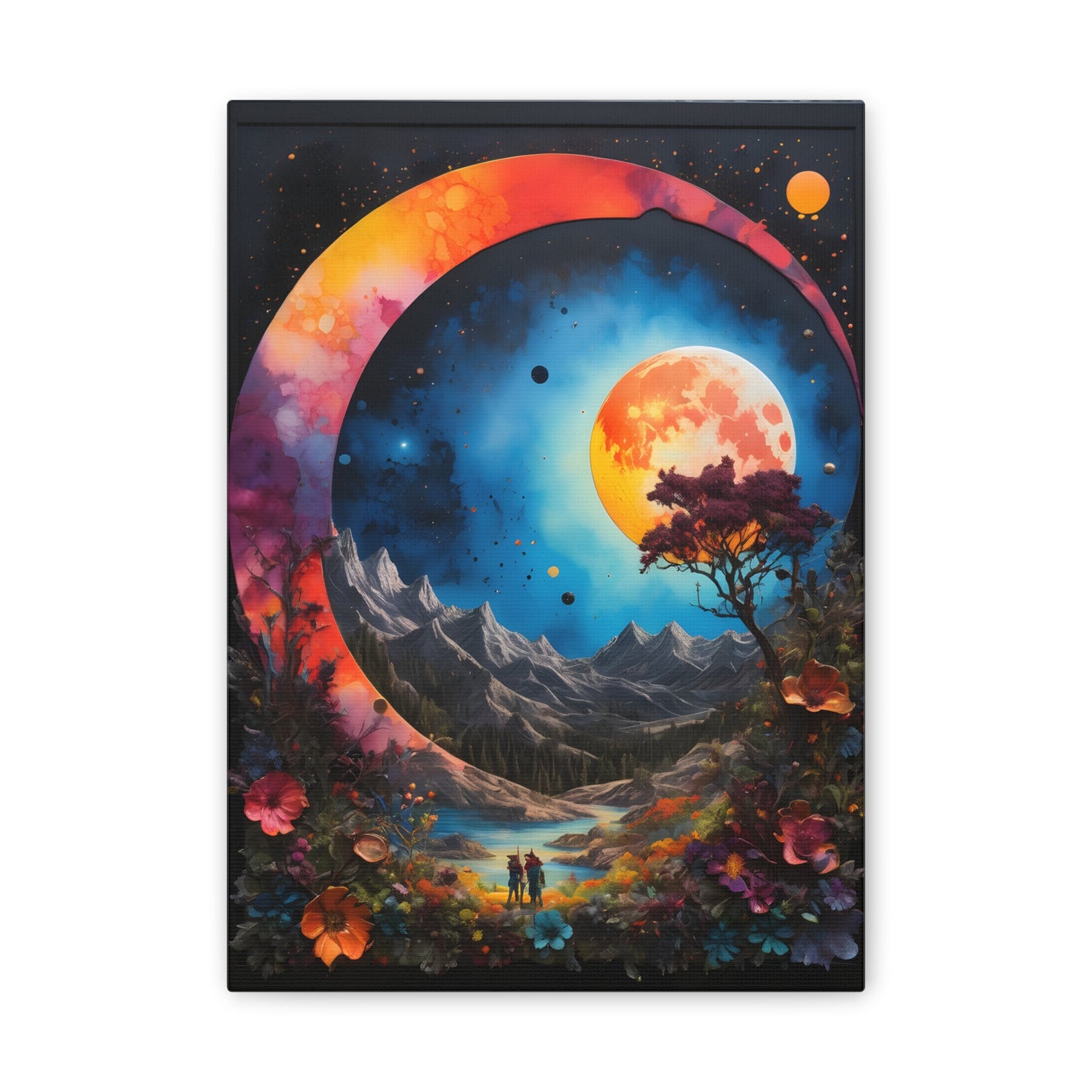 A painted surreal night Canvas Stretched, 0.75"