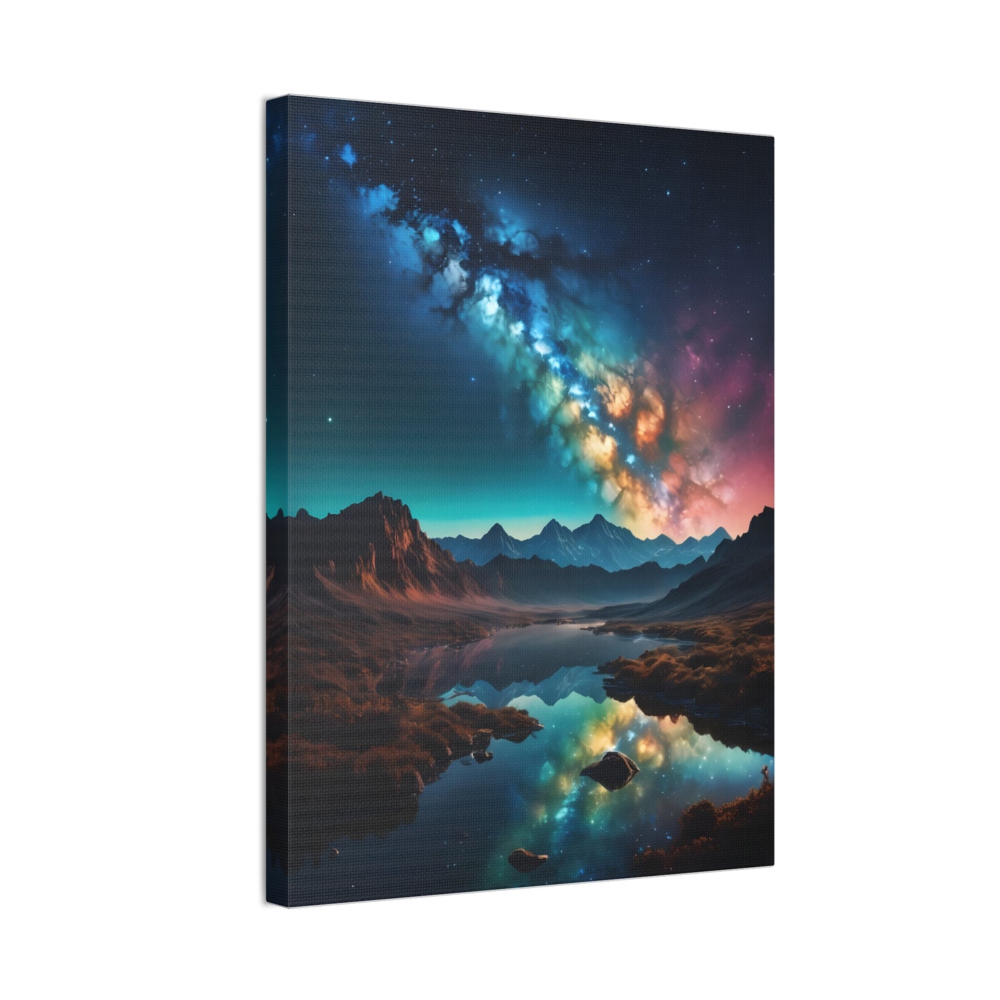 A milky wave scenic night Canvas Stretched, 0.75"