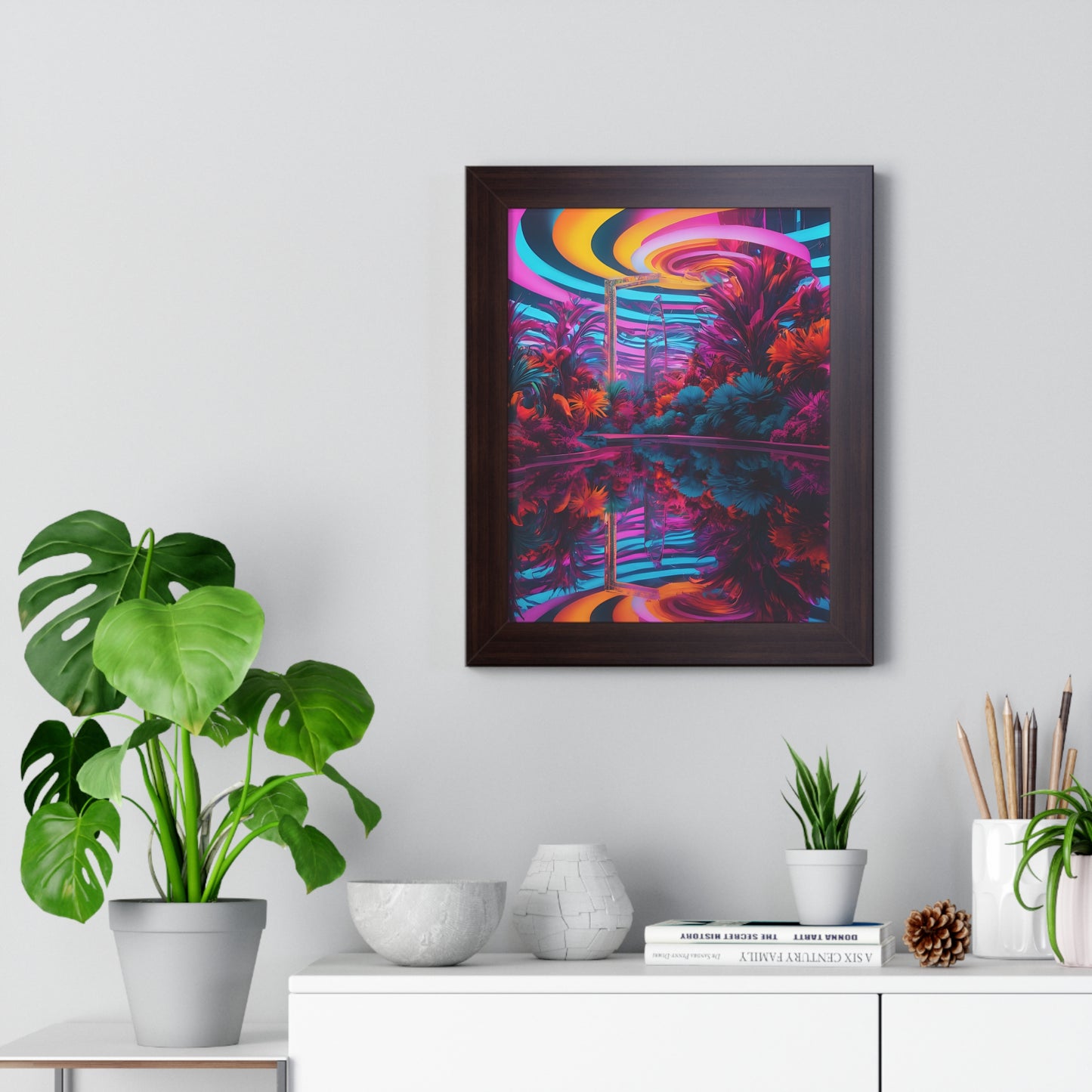 Psychedelic lobby Framed Vertical Poster