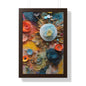 Paper flowers 4 Framed Vertical Poster