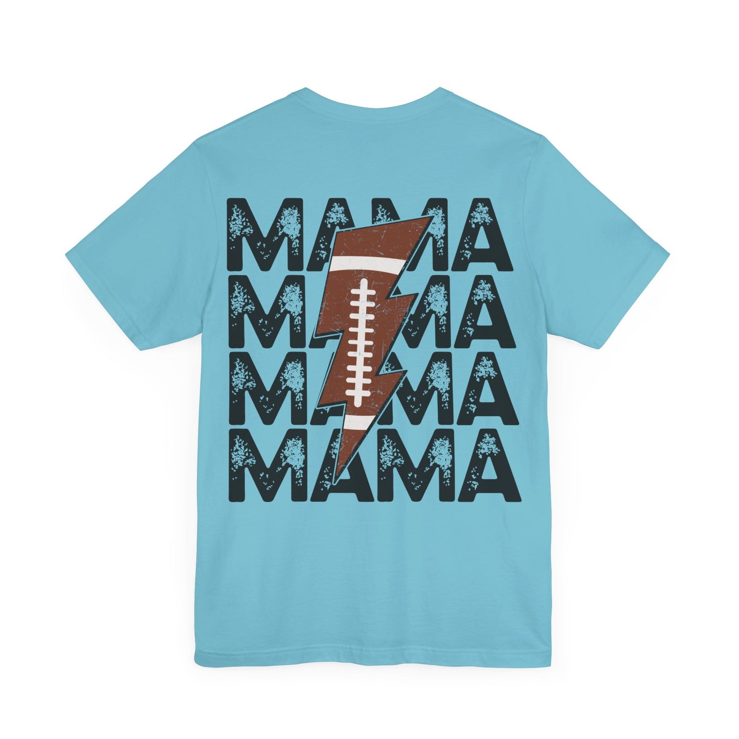 Distressed football mama Unisex Jersey Short Sleeve Tee