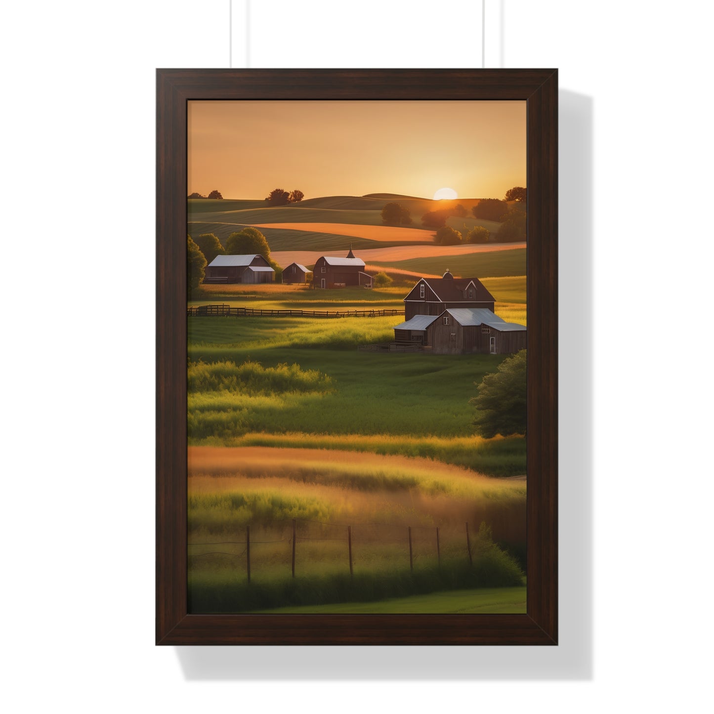 Farmhouse framed poster