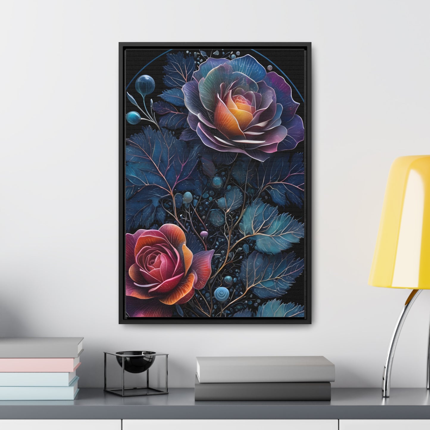 Rosey escapes Gallery Canvas Wraps, Vertical Frame