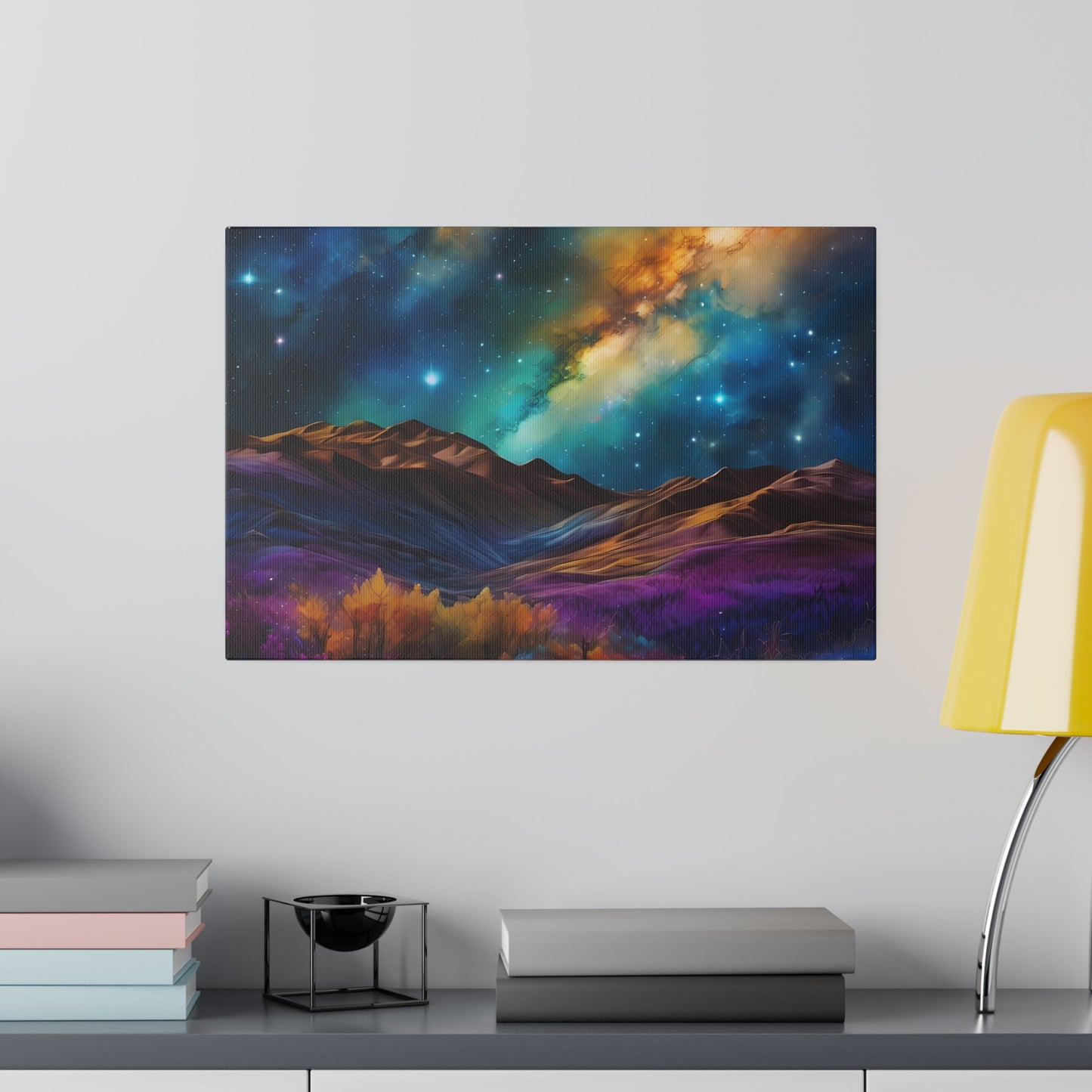 Alcohol ink starry scapes Matte Canvas, Stretched, 0.75"