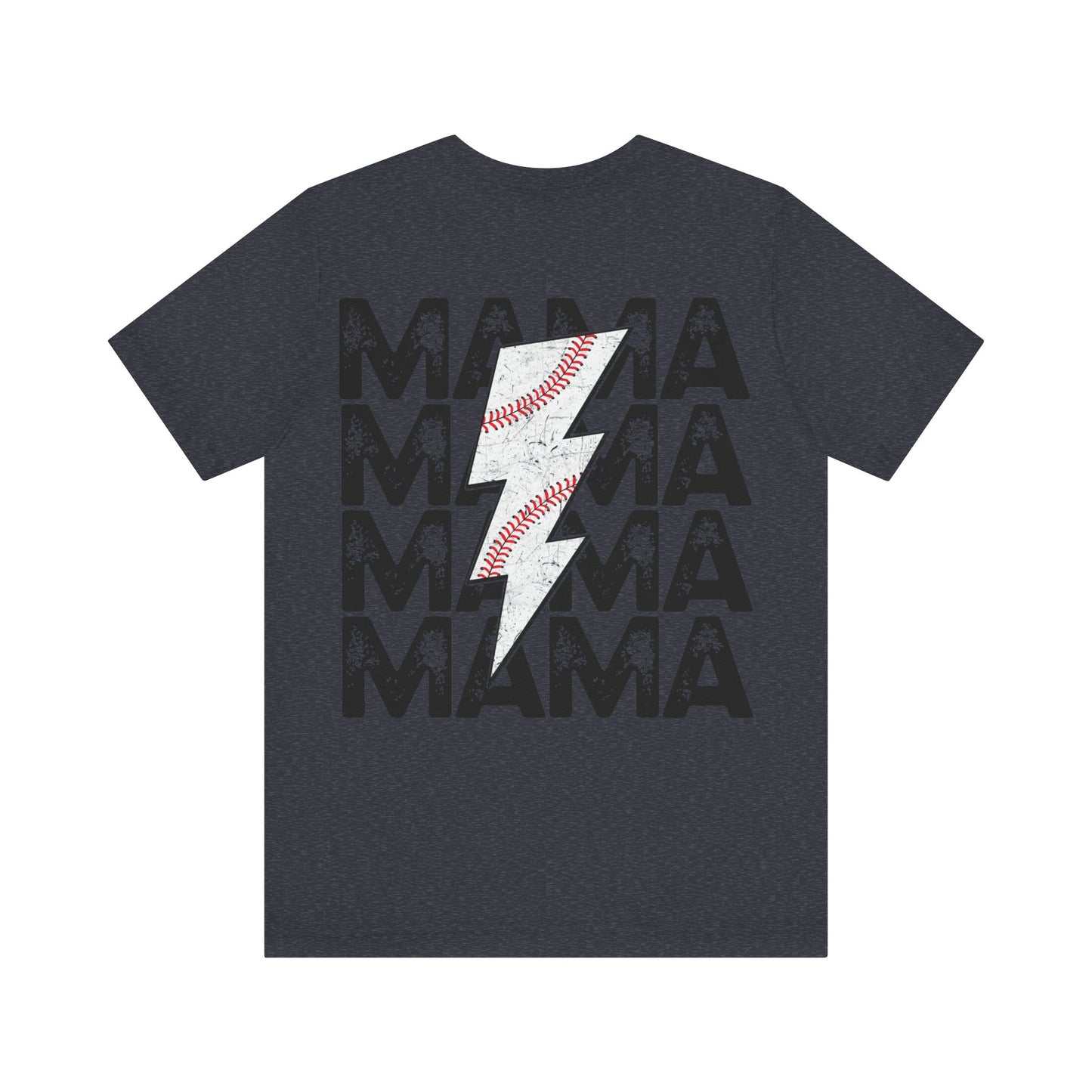 Distressed baseball mama Unisex Jersey Short Sleeve Tee