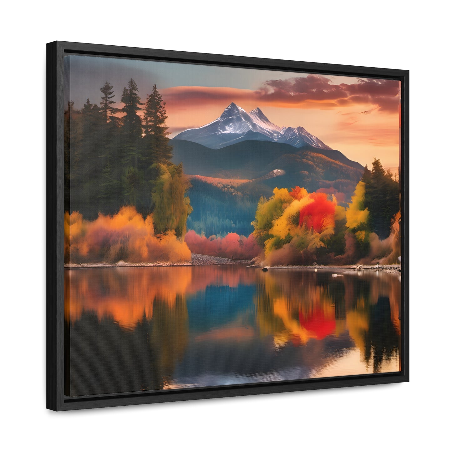 Scenic Mountain View.Gallery Canvas Wraps, Horizontal Frame