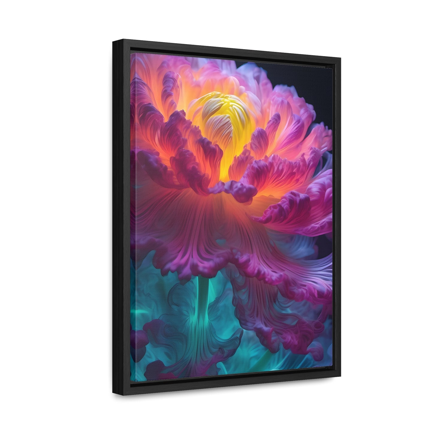 Smoke Peony Gallery Canvas Wraps, Vertical Frame