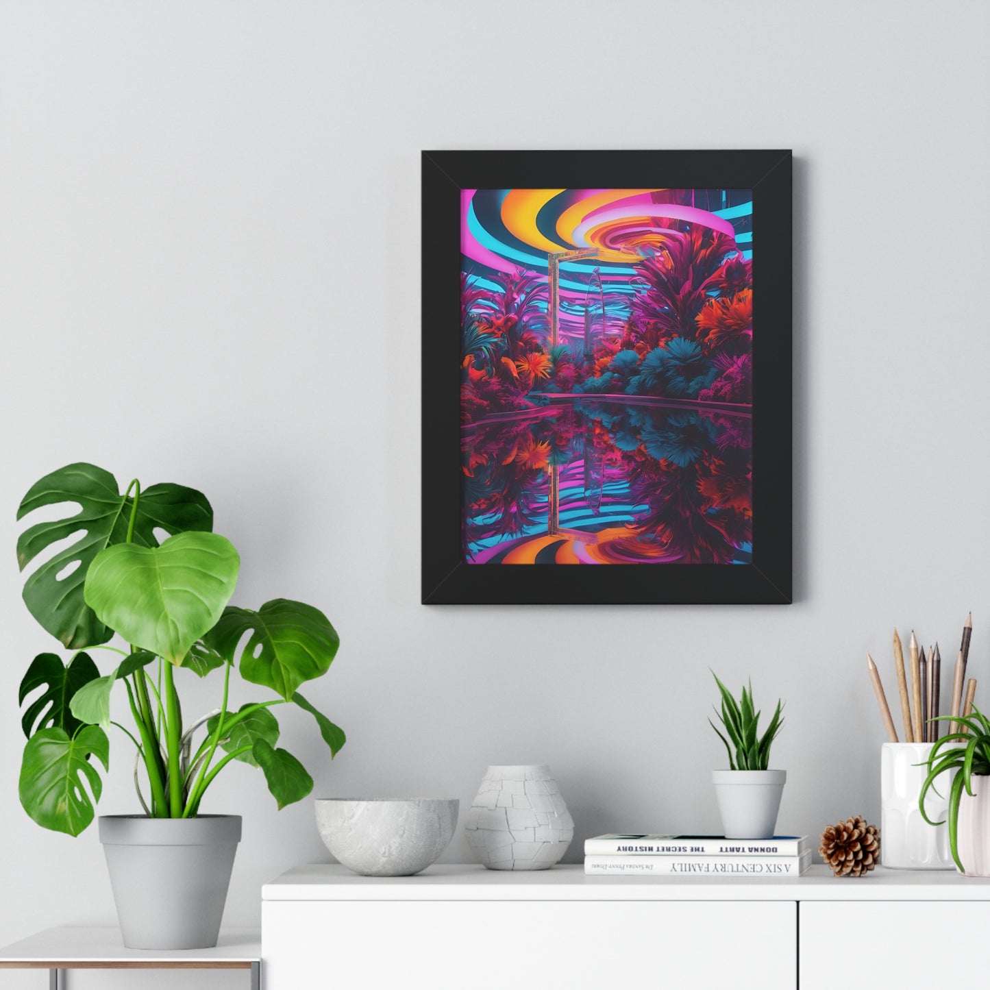 Psychedelic lobby Framed Vertical Poster