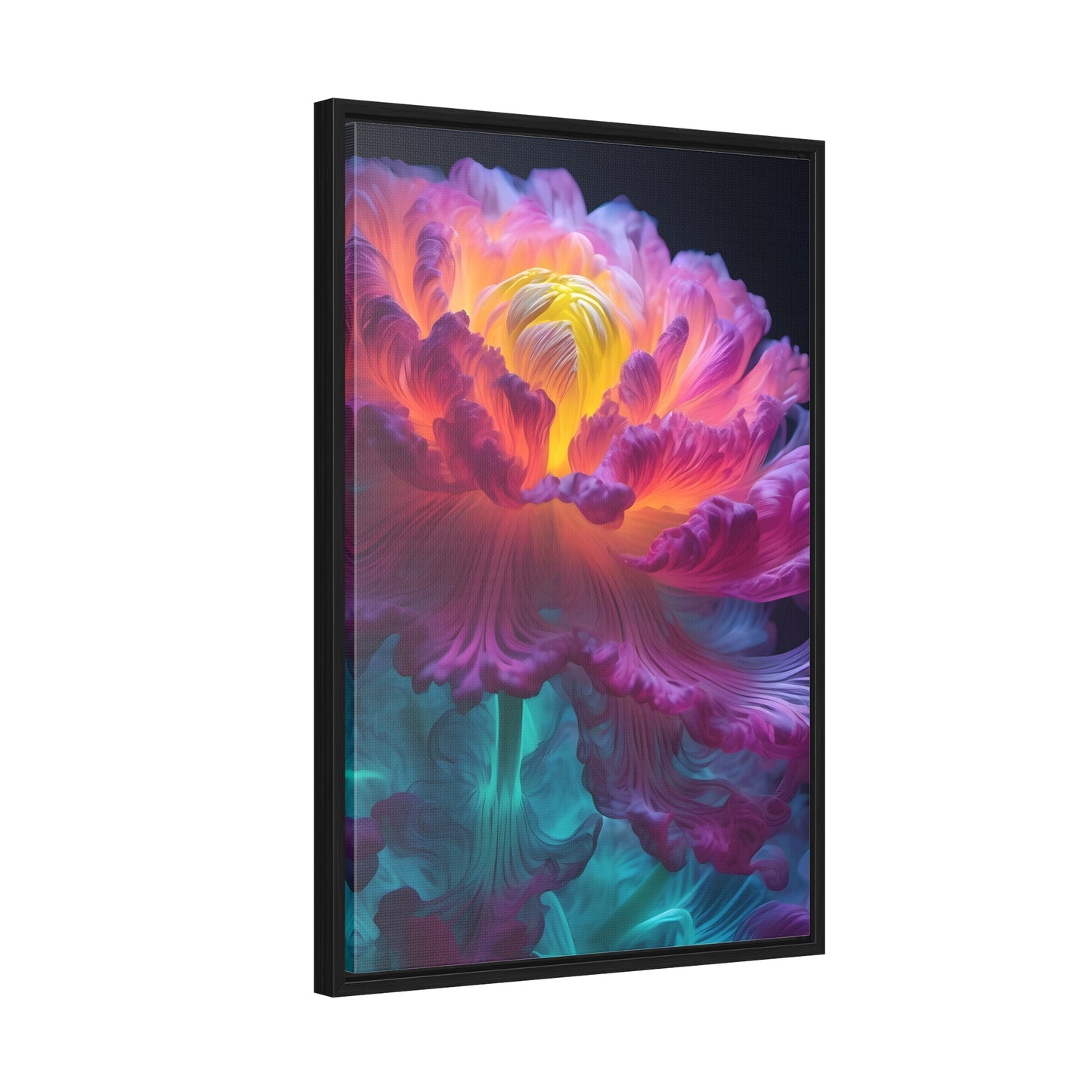 Smoke Peony Gallery Canvas Wraps, Vertical Frame