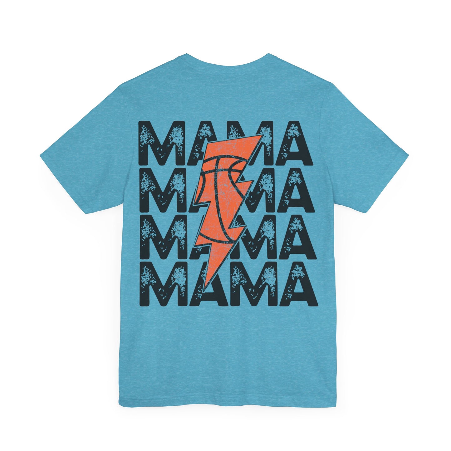 Distressed football mama Unisex Jersey Short Sleeve Tee