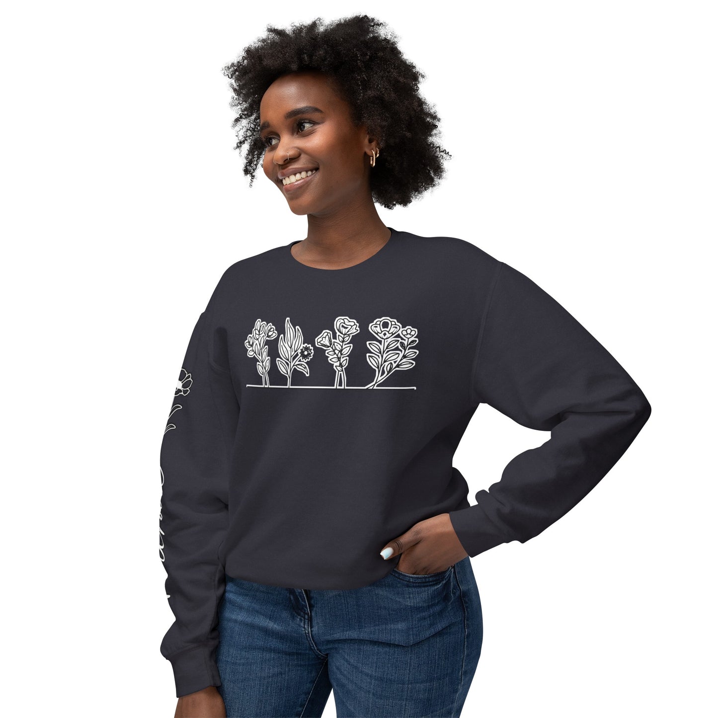 Wildflower Mama Unisex Lightweight Crewneck Sweatshirt