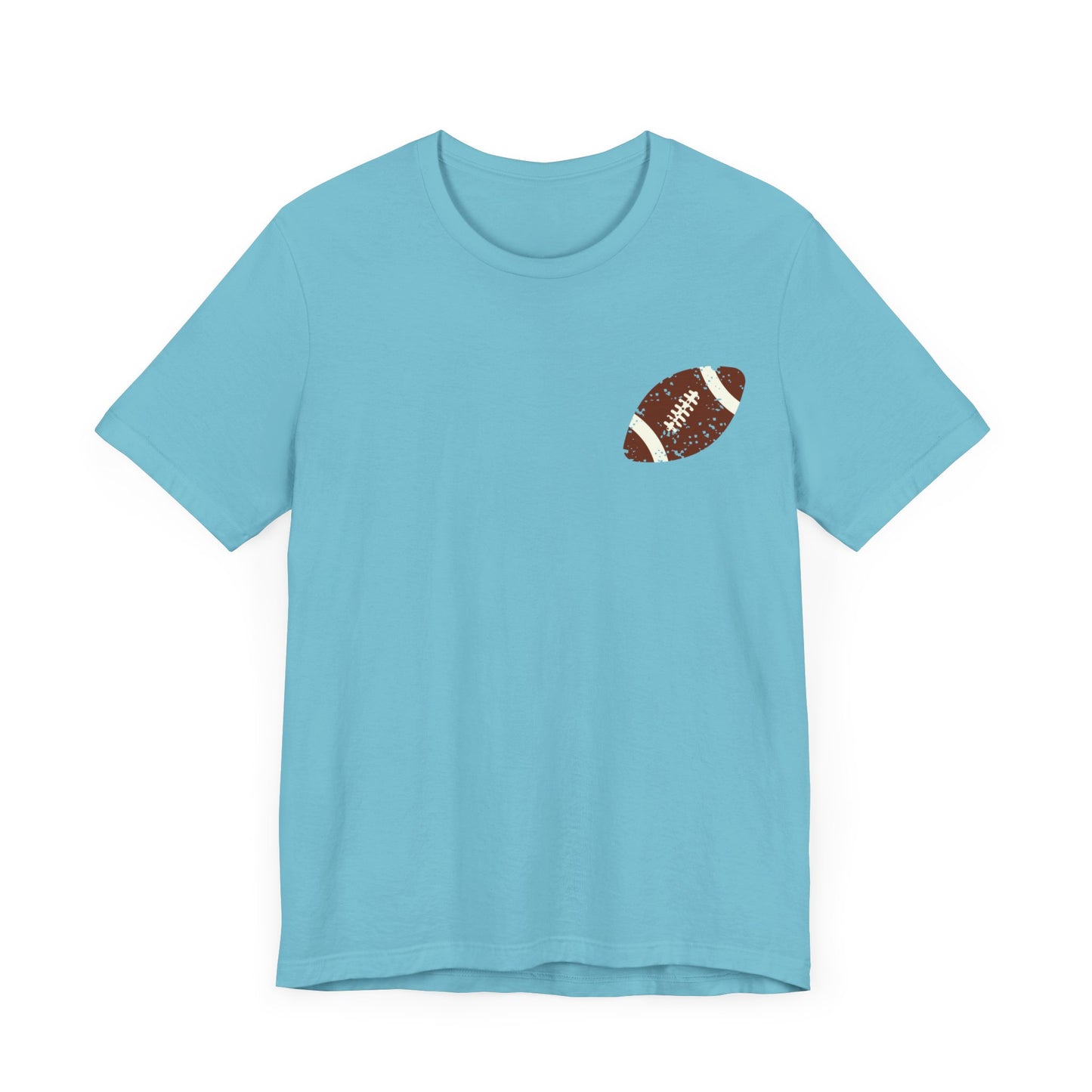 Distressed football mama Unisex Jersey Short Sleeve Tee