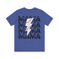 Distressed baseball mama Unisex Jersey Short Sleeve Tee