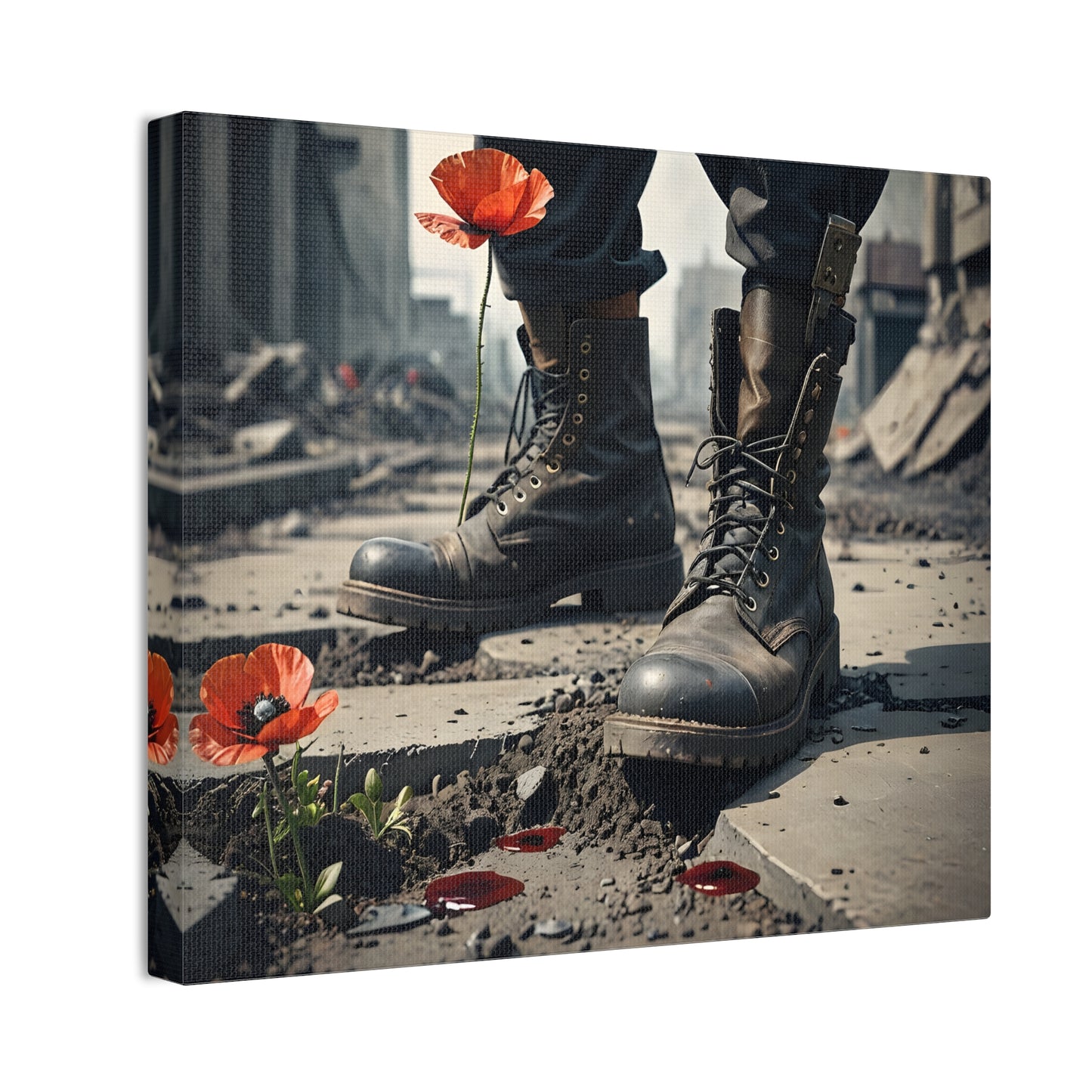 A Poppy for a memory Canvas Stretched, 0.75"