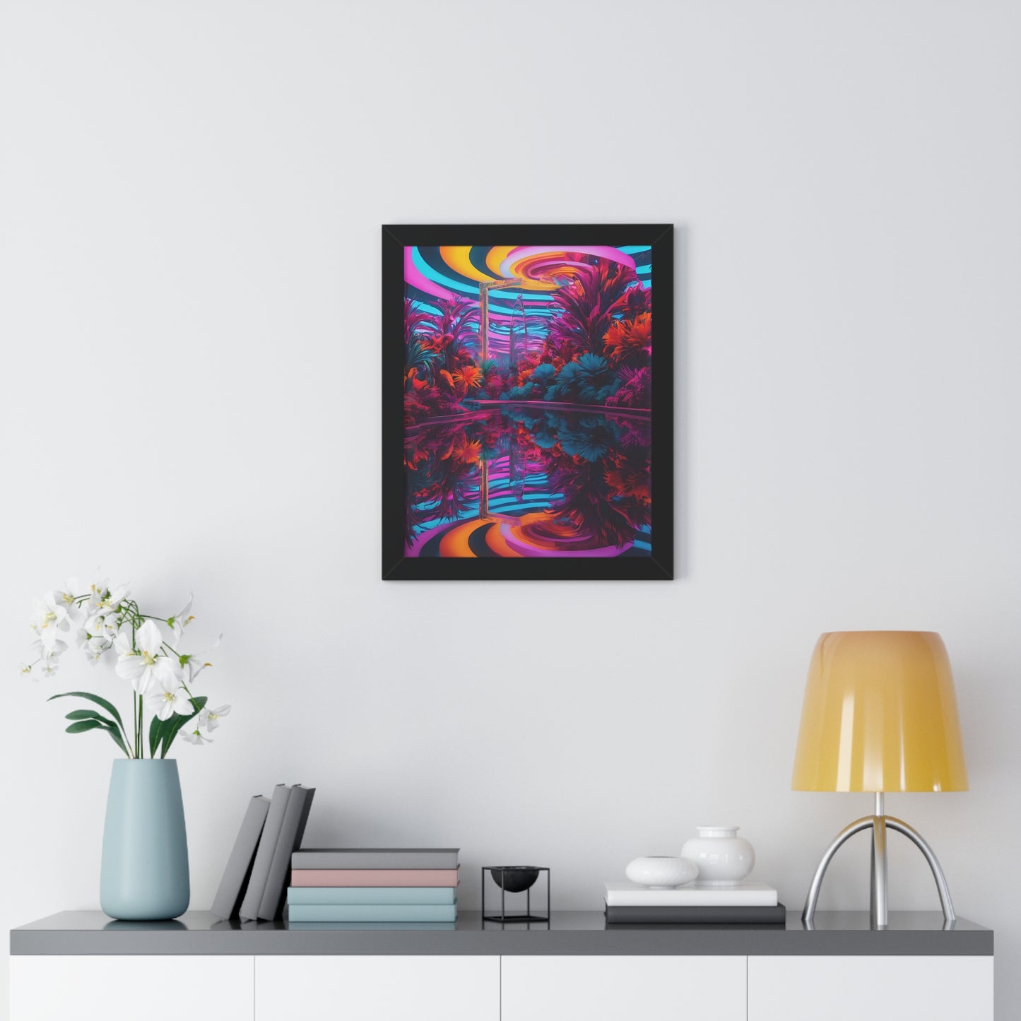 Psychedelic lobby Framed Vertical Poster