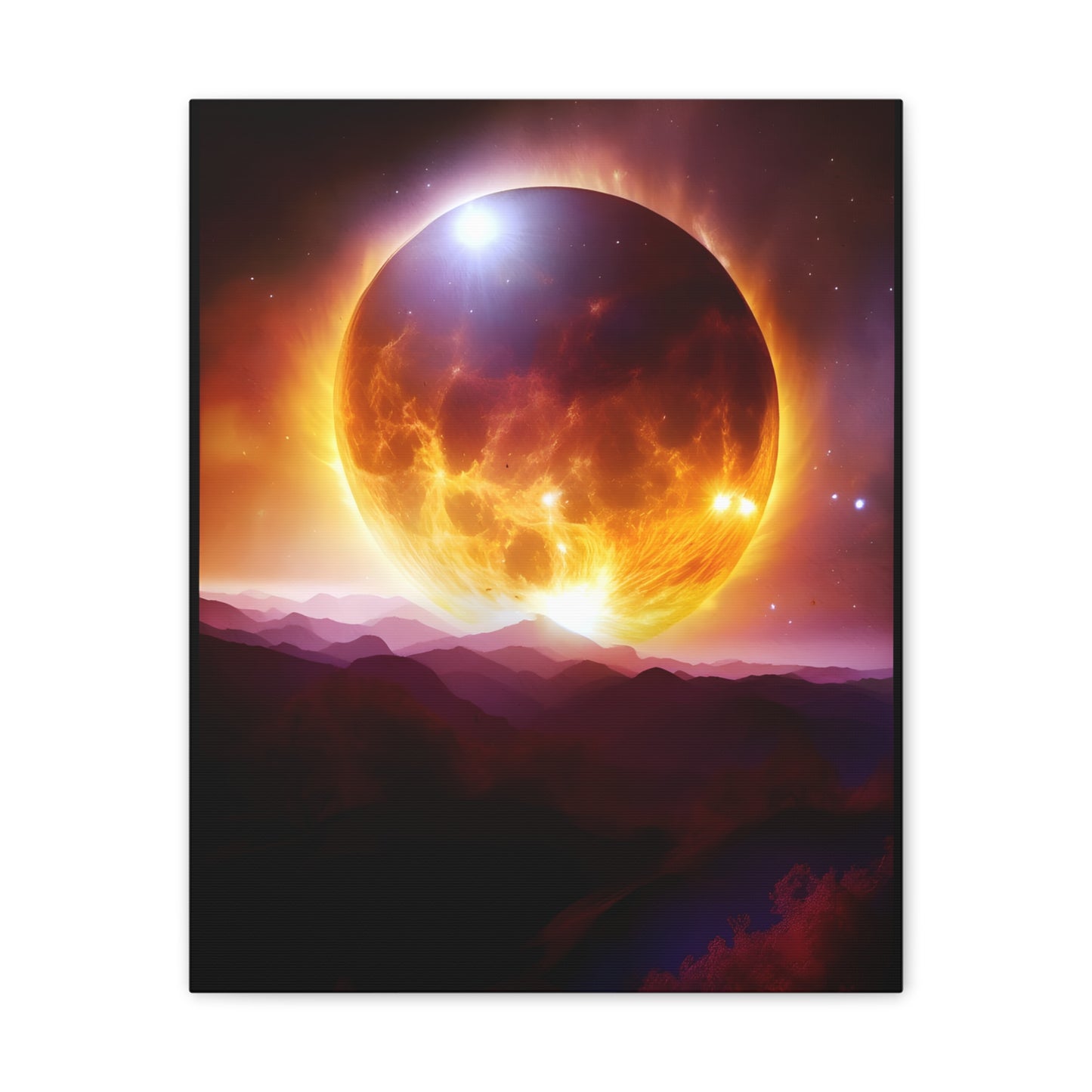 Total eclipse Canvas Stretched, 0.75"