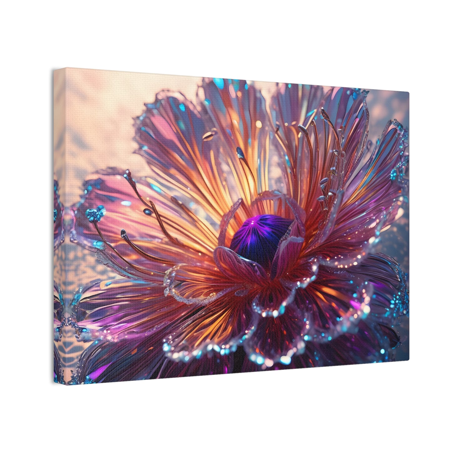 Fiber optic flower 2 Canvas Stretched, 0.75"