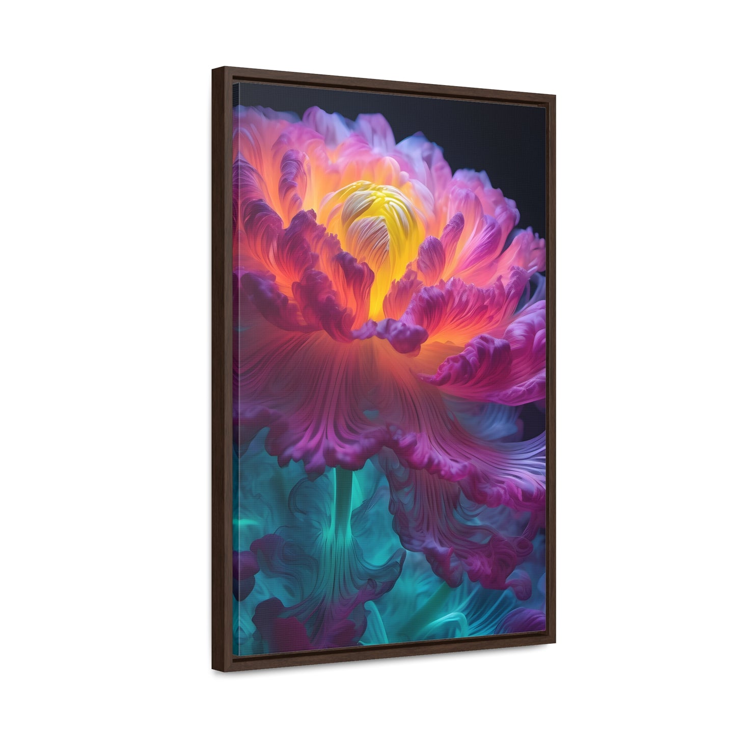 Smoke Peony Gallery Canvas Wraps, Vertical Frame