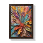 Paper flowers pastel 5 Framed Vertical Poster