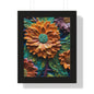 Pallet knife flowers Matte Vertical Posters