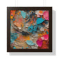 Paper Pastel Flowers 2 Framed Vertical Poster