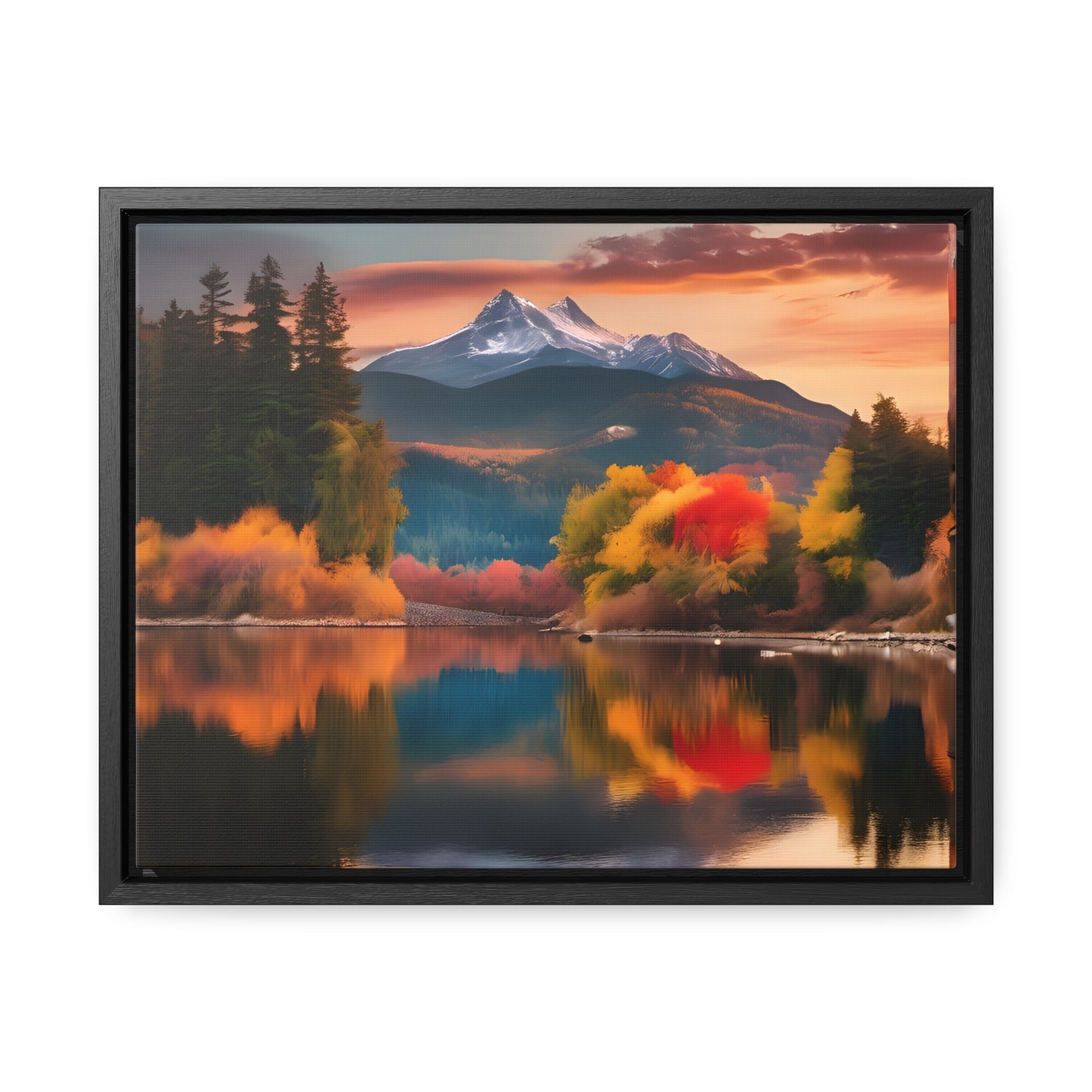 Scenic Mountain View.Gallery Canvas Wraps, Horizontal Frame