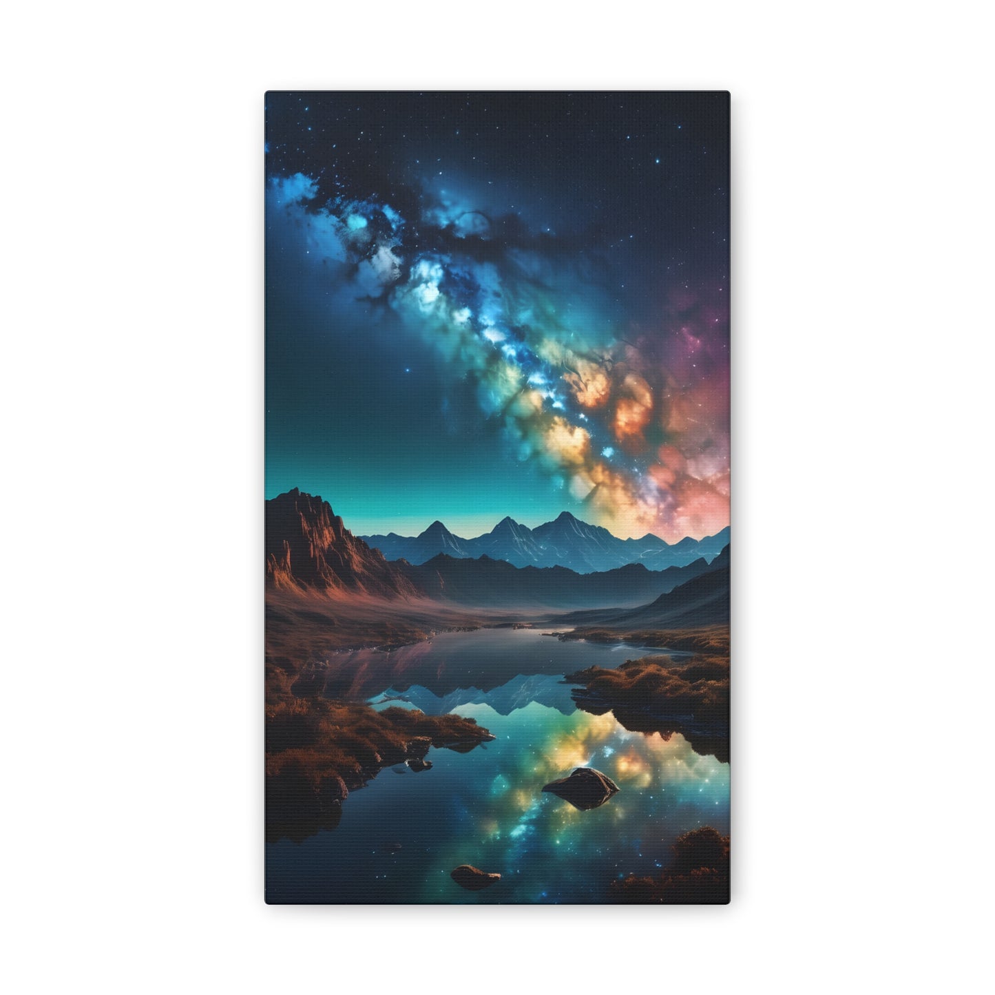 A milky wave scenic night Canvas Stretched, 0.75"