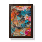 Paper Pastel Flowers 2 Framed Vertical Poster