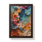 Paper flower pastel 1 Framed Vertical Poster