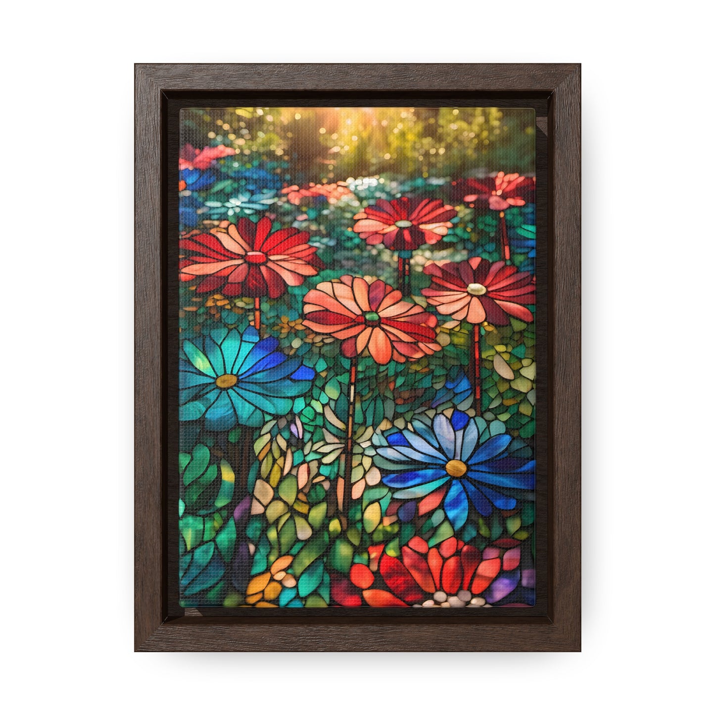 Stained glass garden Gallery Canvas Wraps, Vertical Frame