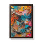 Paper Pastel Flowers 2 Framed Vertical Poster