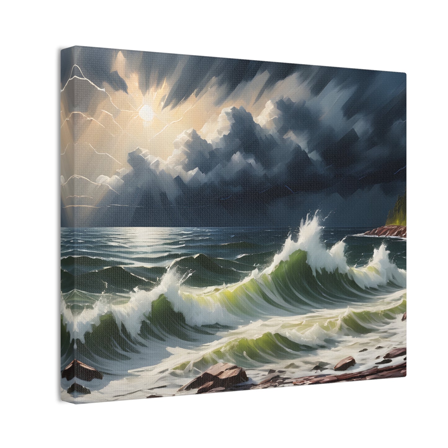 A Lake Superior storm Canvas Stretched, 0.75"